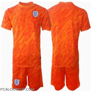 Inghilterra Portiere Prima Maglia Bambino Europei 2024 Manica Corta (+ Pantaloni corti)